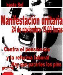 Movilizaciones en Madrid por la continuidad de la Huelga General