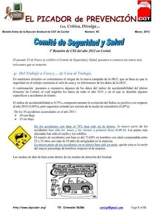 El Picador Extra Prevención 2 - marzo 2012