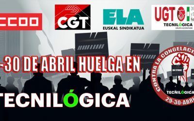 29-30 AbrilHUELGA EN TECNILÓGICA