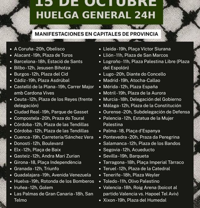 Huelga 15-0. Concentraciones y preguntas más frecuentes