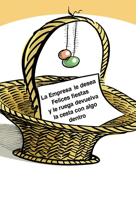 Ya ha llegado la cutre cesta de Navidad a nuestras casas