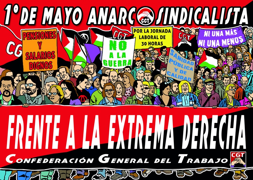 1º de Mayo anarcosindicalista frente a la extrema derecha y las guerras del capitalismo