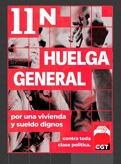 Huelga General del 11N: ¡Por el derecho a una vivienda y sueldo dignos!